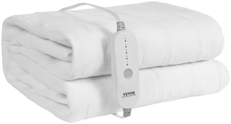VEVOR Heated Mattress Pad Queen Size 60x80in with 5 Heat Settings