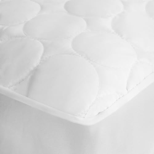 Superior Quilted Mattress Pad Protector Queen White
