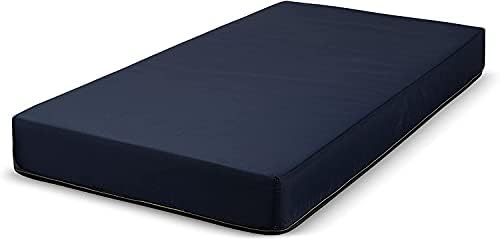 Dream Solutions USA 6 Inch Foam Mattress with Blue Nylon Cover 33x74x6