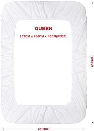 WINGLAM Queen Size Waterproof Mattress Protector