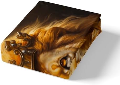 Feelyou King Lion Duvet Cover Set for Kids