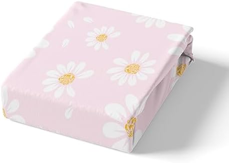 Manfei White Daisy Duvet Cover Set Twin Size 1