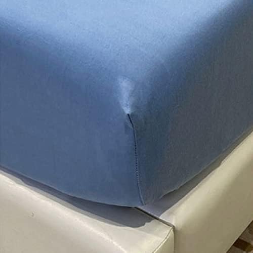 FCLDESHOP Cotton Mattress Protector Light Grey 150x200cm