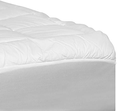 Flash Furniture Capri Mattress Pad - Cotton Top - Hypoallergenic - Full - White