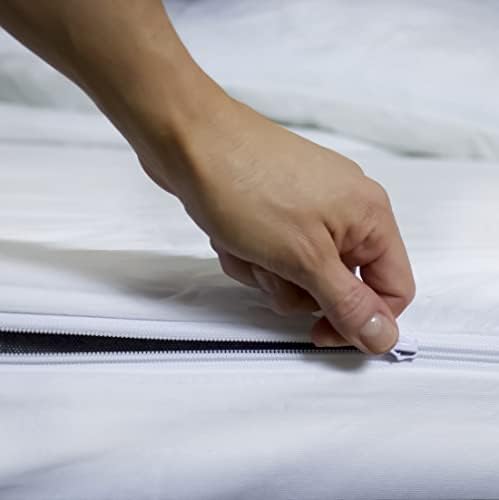 Nexgen Waterproof Zippered Mattress Protector Full White