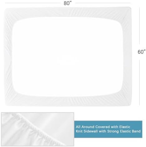 Biloban 2 Pack Queen Mattress Protector Waterproof Noiseless Soft