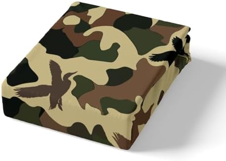 Erosebridal Farmhouse Camo Duvet Cover Set Twin Size