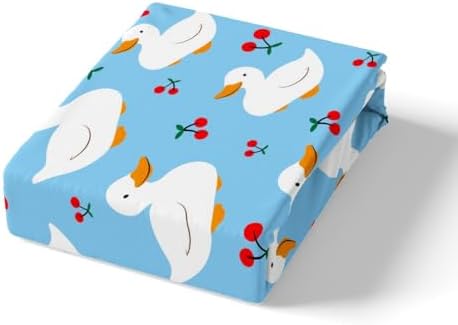 Feelyou Cartoon Duck Duvet Cover Set Queen Size