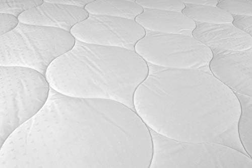 DII Plush Cotton Mattress Pad Queen White 1