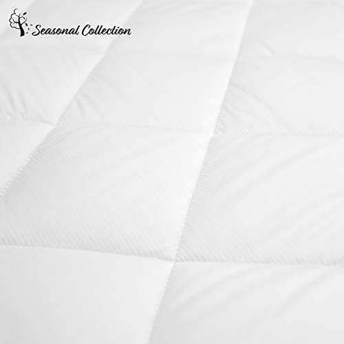 SensorPEDIC All Seasons Reversible Mattress Pad Twin White 1