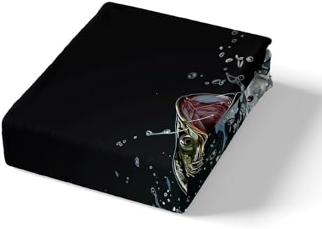 Feelyou Big Pike Fish Duvet Cover Set - Black Underwater Animals