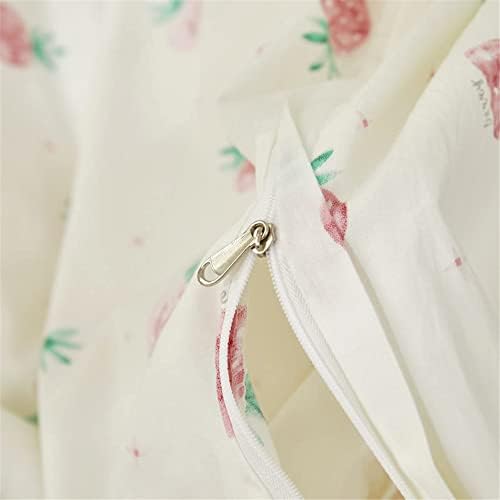 DREAMINGO Cute Strawberry Queen Duvet Cover Set