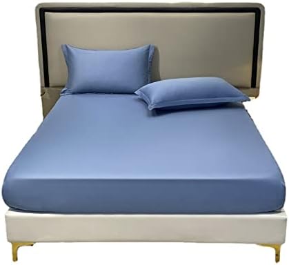 FCLDESHOP Cotton Mattress Protector Light Grey 150x200cm