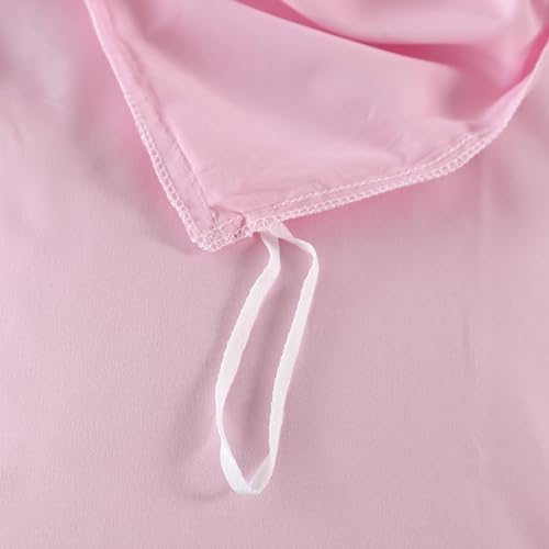 SDIII Light Pink Duvet Cover Set with 2 Pillowcases