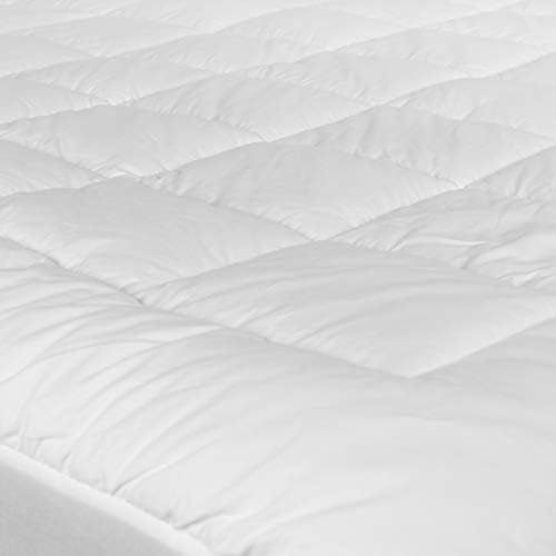 Flash Furniture Capri Mattress Pad - Cotton Top - Hypoallergenic - Full - White