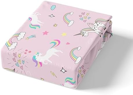 Feelyou Girls Unicorn Duvet Cover Set Full Size