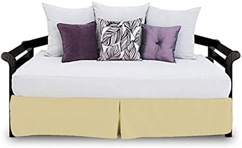 SL Supreme Linen Daybed Skirt Twin Size Ivory 12 Drop