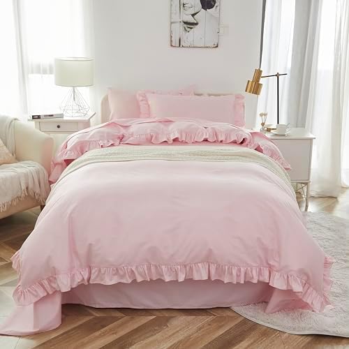 Brandream Kids Duvet Cover Set FullQueen Pink