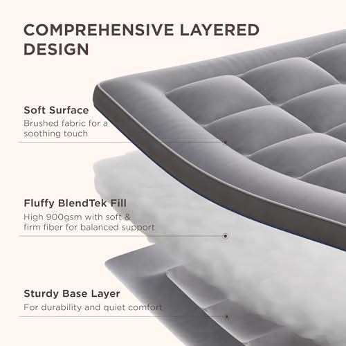 Bedsure King Mattress Topper with 900GSM Soft Pillow Top
