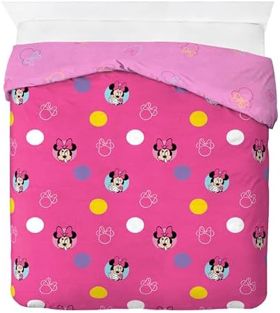 Jay Franco Duvet Cover Set Minnie Mouse Pink Full