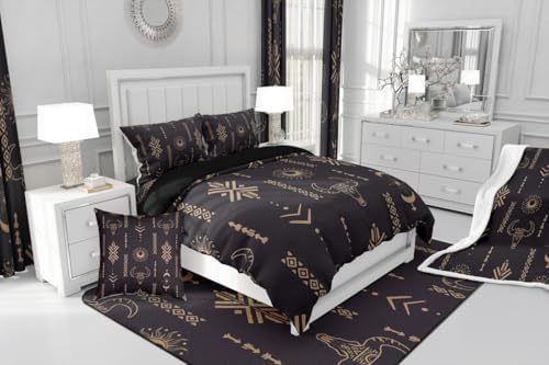 Feelyou Western Aztec Duvet Cover Set 3Pcs