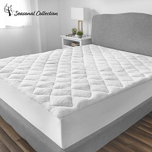 SensorPEDIC All Seasons Reversible Mattress Pad Twin White 1
