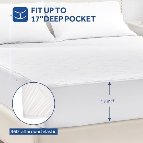 Sealy Queen Heated Mattress Pad with Plush Top and 10 Heat Settings
