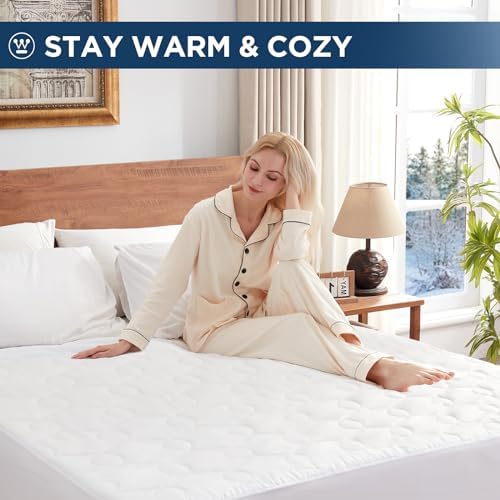 Westinghouse Heated Mattress Pad Cal King Size 10 Heat Settings