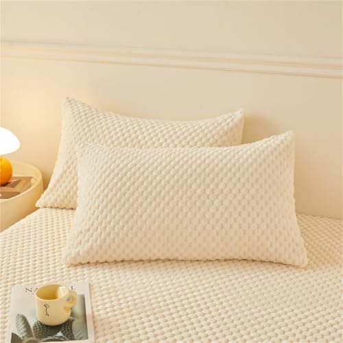 BYHIP Velvet Mattress Protector Flannel Deep Pocket King Size