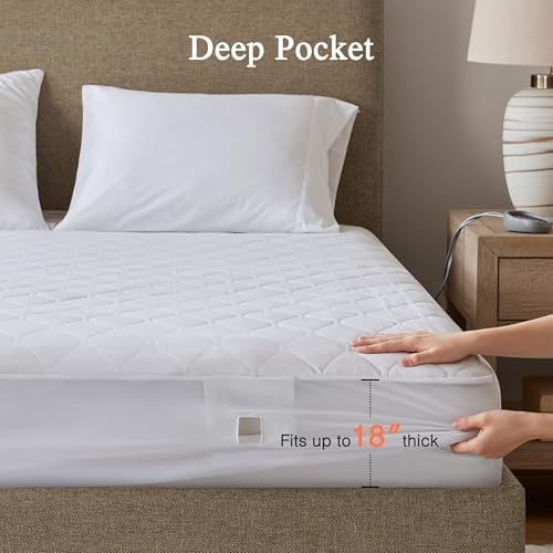 Beautyrest Heated Mattress Pad with 5 Heat Settings and Dual Comfort