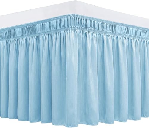 800 Thread Count Drop Wrap Around Bed Skirts with Dust Ruffles 1