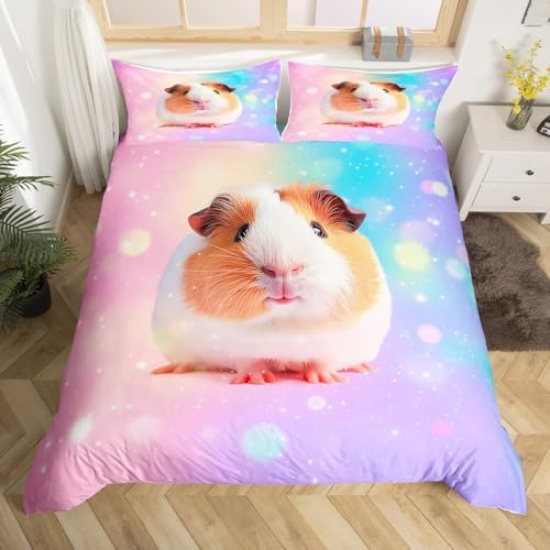Feelyou 3D Galaxy Duvet Cover Set Twin Size 2Pcs 1