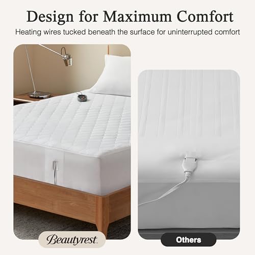 Beautyrest 3M Scotchgard Heated Mattress Pad with 5 Heat Settings 1