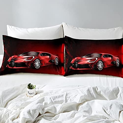 Feelyou Sports Car Duvet Cover Set for Kids