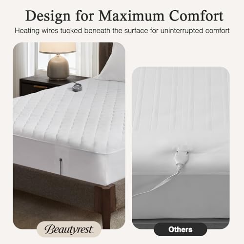 Beautyrest Heated Mattress Pad with 20 Settings and Auto Shut Off