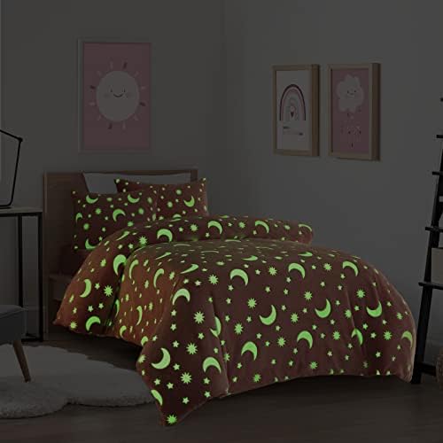 HOMBYS Glow in The Dark Duvet Cover Set for Kids
