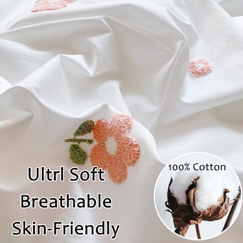 MorroMorn Fluffy Chenille Embroidered Duvet Cover Set 1