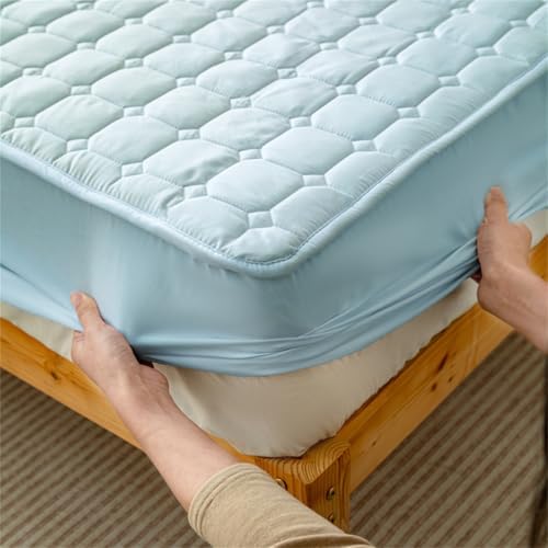 BYHIP 3-Piece Mattress Protector Set Sky Blue Twin