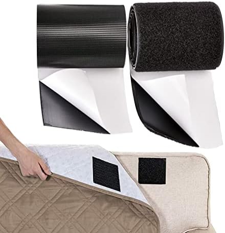 KAEGREEL Non Slip Mattress Pad 3m x 11cm Hook Loop Tape