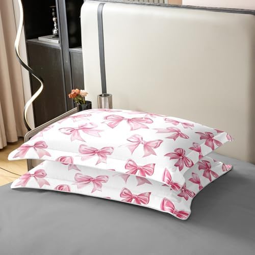 Erosebridal Kawaii Bowknot Duvet Cover Set for Kids