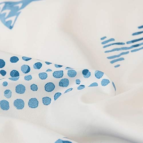 MOZEO Fish Print Duvet Cover Set 3 Pc Queen