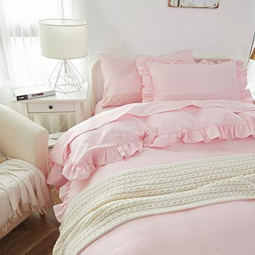 Brandream Kids Duvet Cover Set FullQueen Pink