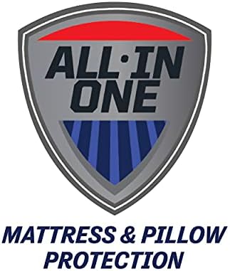 Water-Resistant Charcoal Mattress Pad Queen Size White