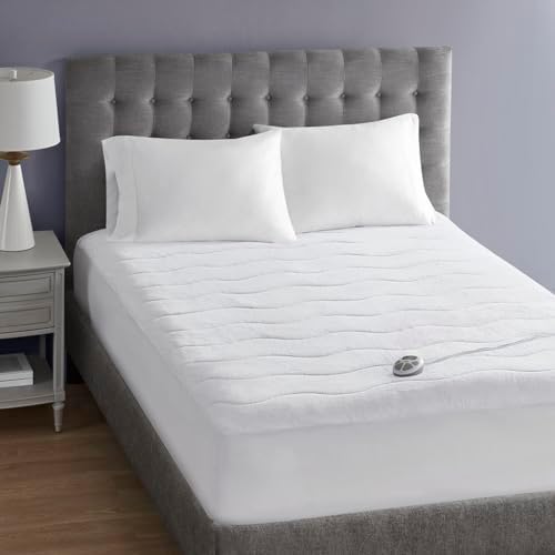 Serta Plush Heated Mattress Pad - 10 Heat Settings Auto Shut Off Twin XL