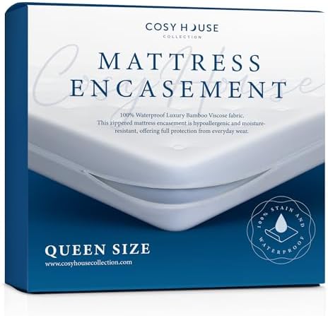 Cosy House Collection Luxury Zippered Mattress Encasement Queen 1