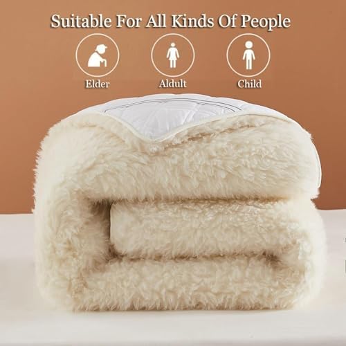 Foldable Pure Wool Mattress Cover All Seasons