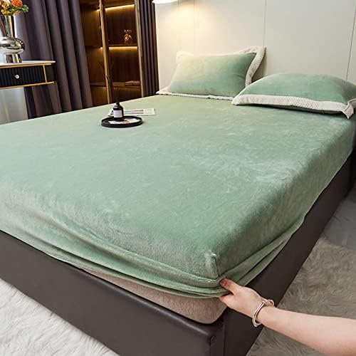 FCLDESHOP Flannel Deep Pocket Sheet 150x200cm
