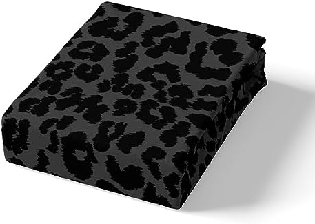 Manfei Leopard Print Duvet Cover Set Queen Size