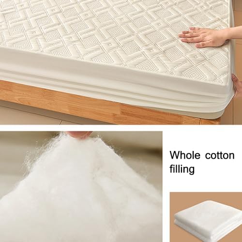 Waterproof Queen Mattress Protector with 360 Elastic Bands