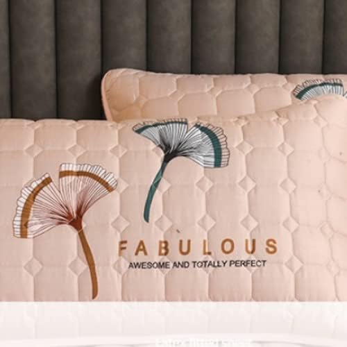 FCLDESHOP Mattress Protector Fitted Sheet 180x220cm Beige